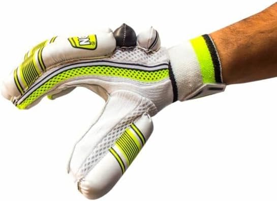 SS TON Power Plus Cricket Batting Gloves | Multicolor | Size: Youth | For Right-Hand Batsman