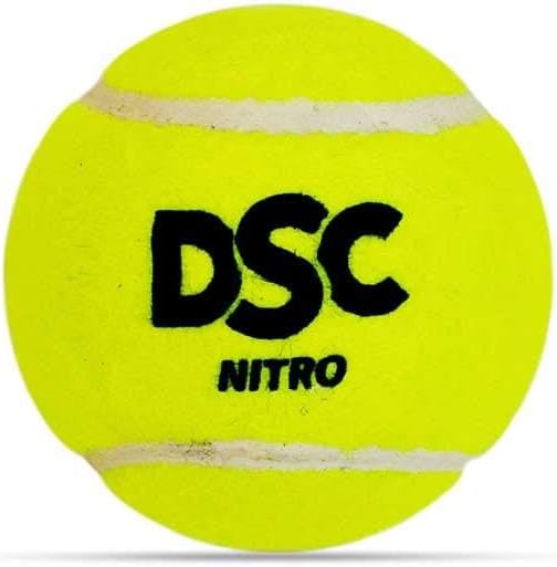 DSC Nitro Heavy Tennis Ball (Yellow) (Pack of 2)