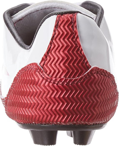Vector X Armour Football Shoes | White & Maroon | Size: EU 44, UK 10, US 11 | Material: PVC & Faux Leather | For Boys and Men | Optimal Traction | Durable Build and Comfortable | Slip Resistant
