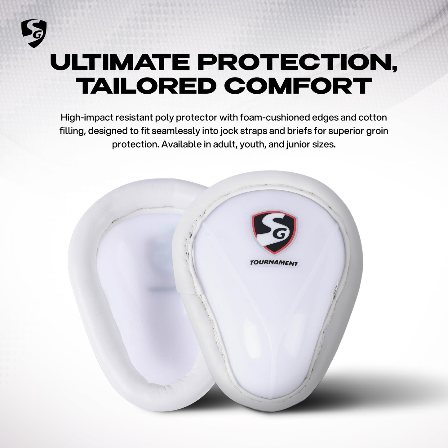 SG Cricket Premium Abdominal Pads, Men's Size