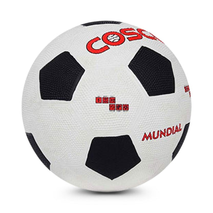 Cosco Mundial Nylon Foot Ball, Size 5, White/Black