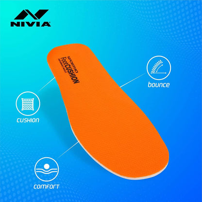 ‎Nivia Foot Cushion Durable and Superior shoes insole, Orange
