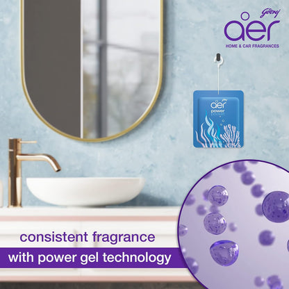 AER Power Pocket Assorted Solid Gel Air Freshener, Pack of 5 | Long-lasting solid gel air fresheners for the entire home; assorted scents variety pack
