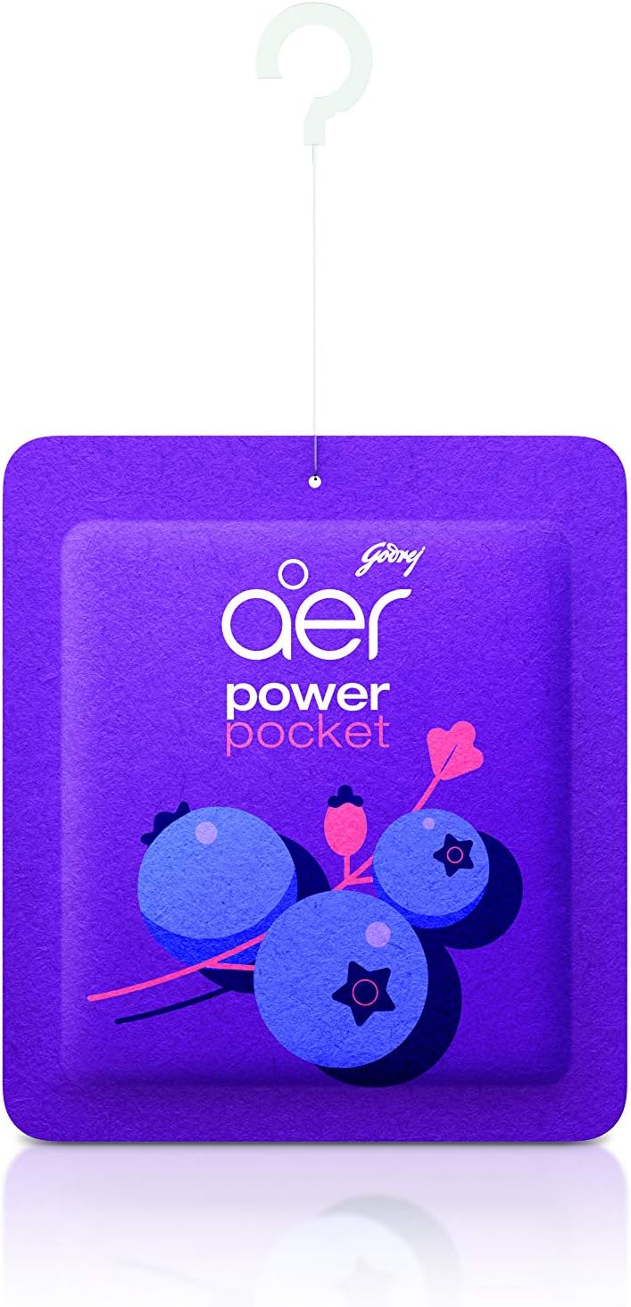AER Power Pocket Berry Rush Solid Gel Air Freshener, Pack of 6 | Long-lasting solid gel air freshener for the entire home; fresh Berry Rush scent