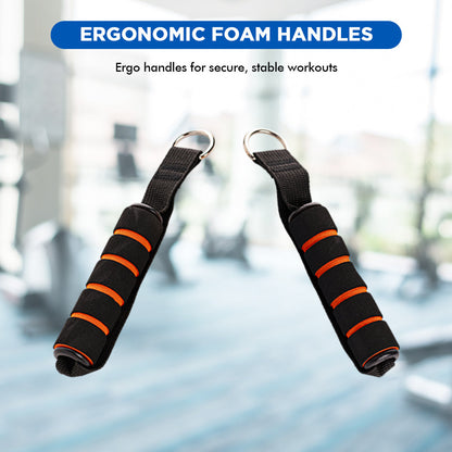 Endless EL1043 Toning Tubes Set of 5 with Different Resistance Levels | Multi Colour | Material : Natural Latex | With Door Anchor, Handles, Waterproof Carry Bag, Leg Ankle Straps for Men and Women