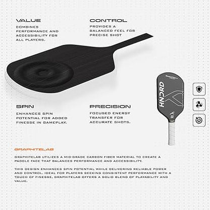 Hundred Phantom 20 Pickleball Racket | Power Play | Includes Free Bag