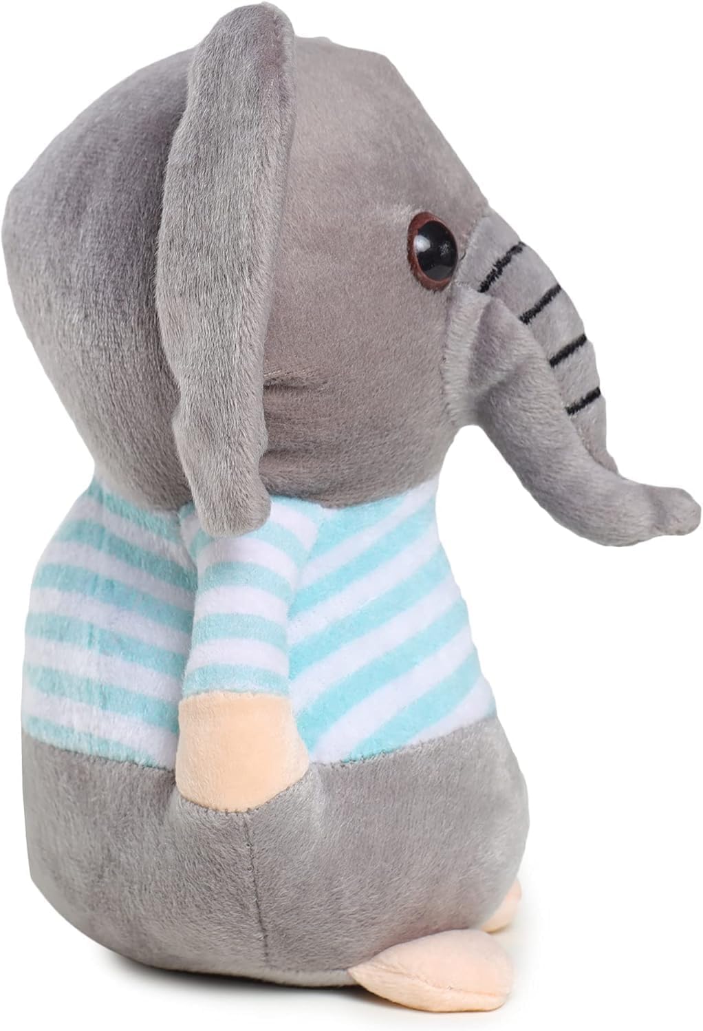 Webby Soft Animal Plush Elephant Toy (20 CM, Blue & Grey) | Super Soft for Hugs & Play | Comfort Pillow & Stress Relief Gift for Kids & Adults | Durable