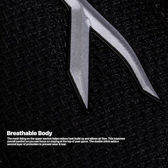 HUNDRED Court Star Non-Marking Professional Badminton Shoes for Mens (Black/Gold, EU 43/UK 9/US 10) | X-Cushion Protection | Suitable for Indoor Tennis/Squash/Table Tennis/Basketball & Padel