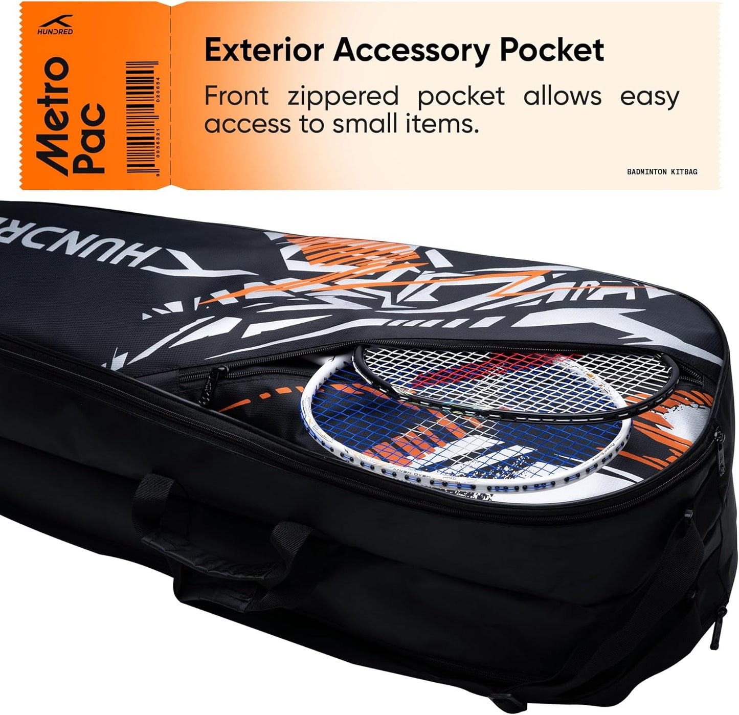 HUNDRED Metro Pack Badminton Kit-Bag (Size L)