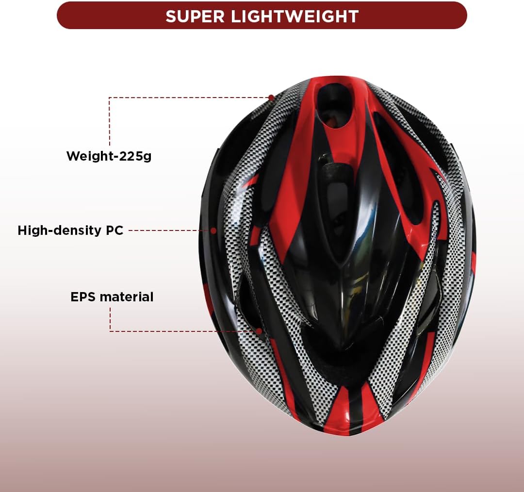Endless EL1051 Cycle and Skates Helmet with Adjustable Strap | With Inside Cushioning Padding for Comfort | For Adults, Women and Men