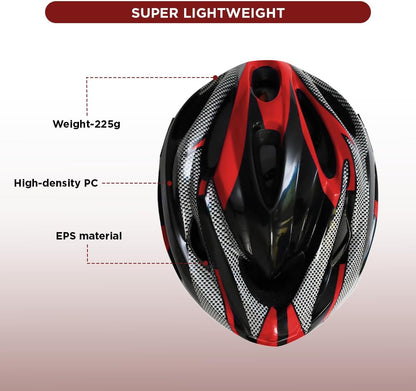 Endless EL1051 Cycle and Skates Helmet with Adjustable Strap | With Inside Cushioning Padding for Comfort | For Adults, Women and Men