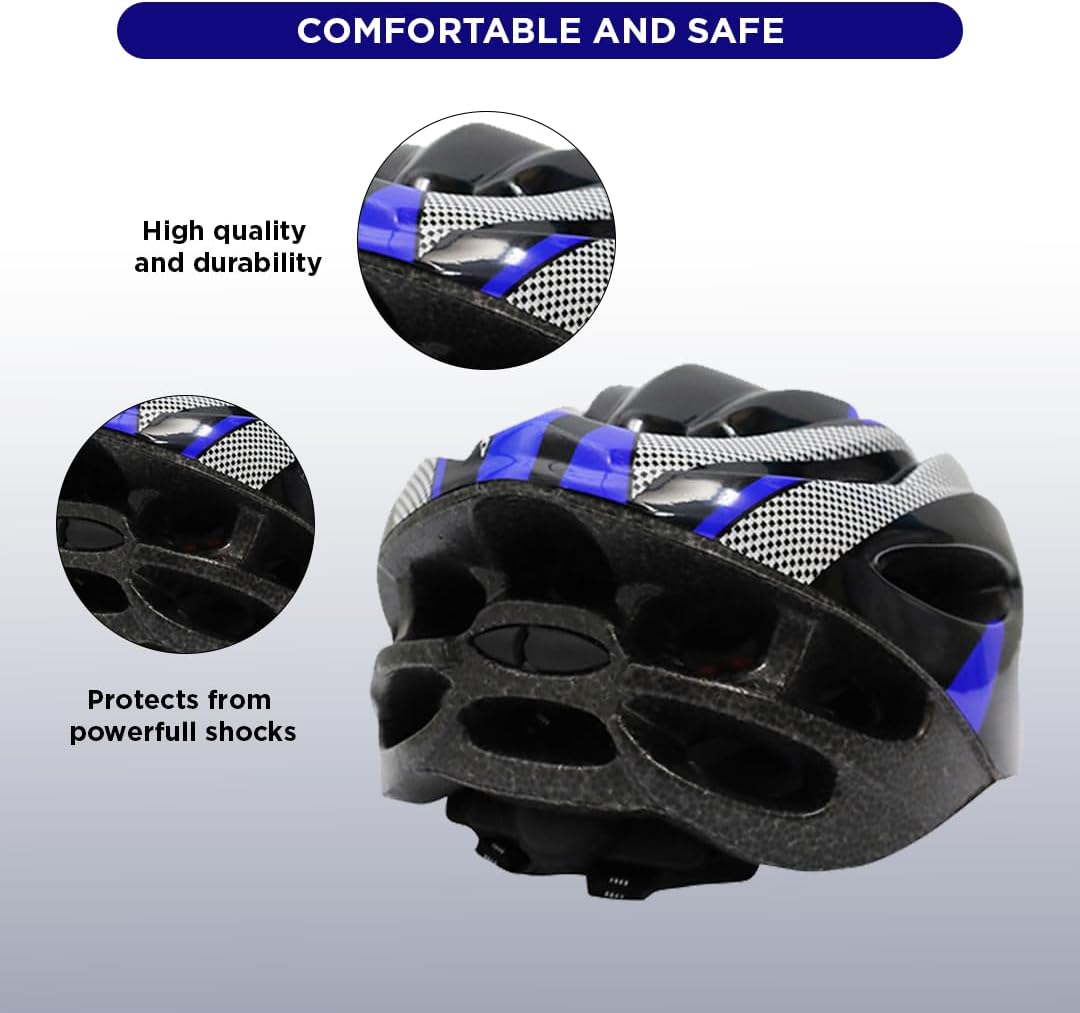 Endless EL1051 Cycle and Skates Helmet with Adjustable Strap | With Inside Cushioning Padding for Comfort | For Adults, Women and Men