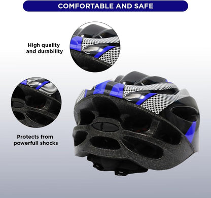 Endless EL1051 Cycle and Skates Helmet with Adjustable Strap | With Inside Cushioning Padding for Comfort | For Adults, Women and Men