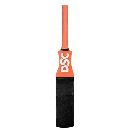 DSC Wood Catching Poplar Willow Practice Bat with Foam Base for Catching and Fielding Practice - Orange (Catch Bat - Orange)