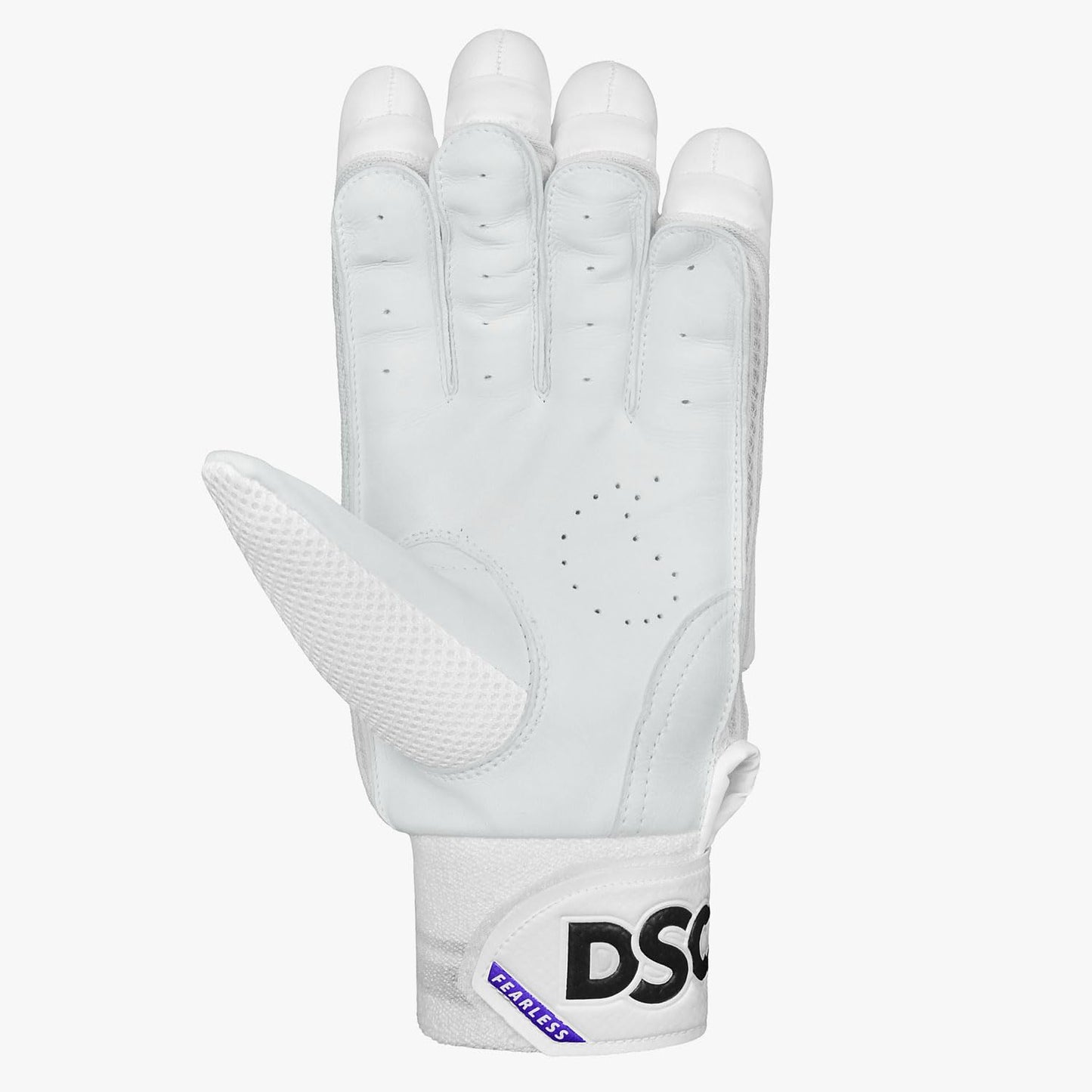 DSC Krunch 7000 Batting Gloves 2023 | Color: White | Material: Premium PU | FRP (Fiber Reinforce Protection) | Pre-Curved Fingers | Superior Grip and Feel | Optimum Ventilati