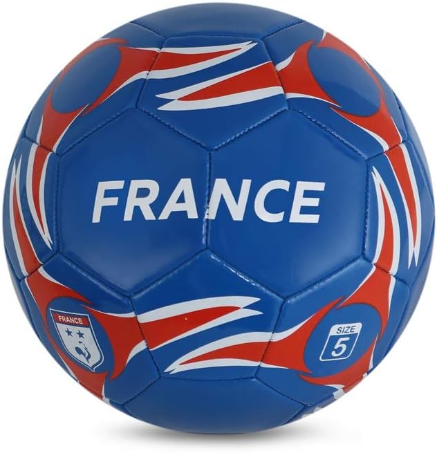 Vector X France Hand Stitched Football for Kids |Sports| Match | Training | Practice| Professional Soccer Football | Size-5| Blue Red |