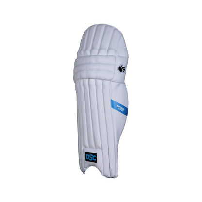 DSC Intense Leather Attitude Cricket Batting Leg Guard Men's Right, White Purple