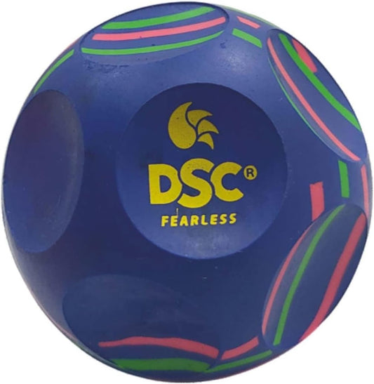 DSC Reflex Multireaction Cricket Ball | Color: Blue | Size: One | Material : High Density Rubber | Training Ball | Peripheral Vision | Fine Designed to Achieve Swing