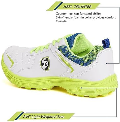 SG Savage Stud Cricket Shoe | for Mens & Boys | Material: Mesh & PVC | Lightweight | Improved Stability in The Game
