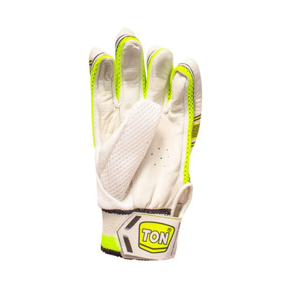 SS TON Power Plus Cricket Batting Gloves | Multicolor | Size: Youth | For Right-Hand Batsman