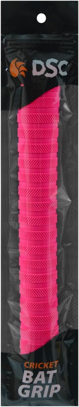 DSC Ring Chevron Cricket Bat Grip ‎Pack of 1 (Color-Pink, Material-Rubber) | Comfortable Fit | Soft Feel Grip | Shock Absorption