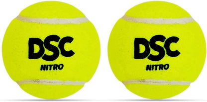 DSC Nitro Heavy Tennis Ball (Yellow) (Pack of 2)