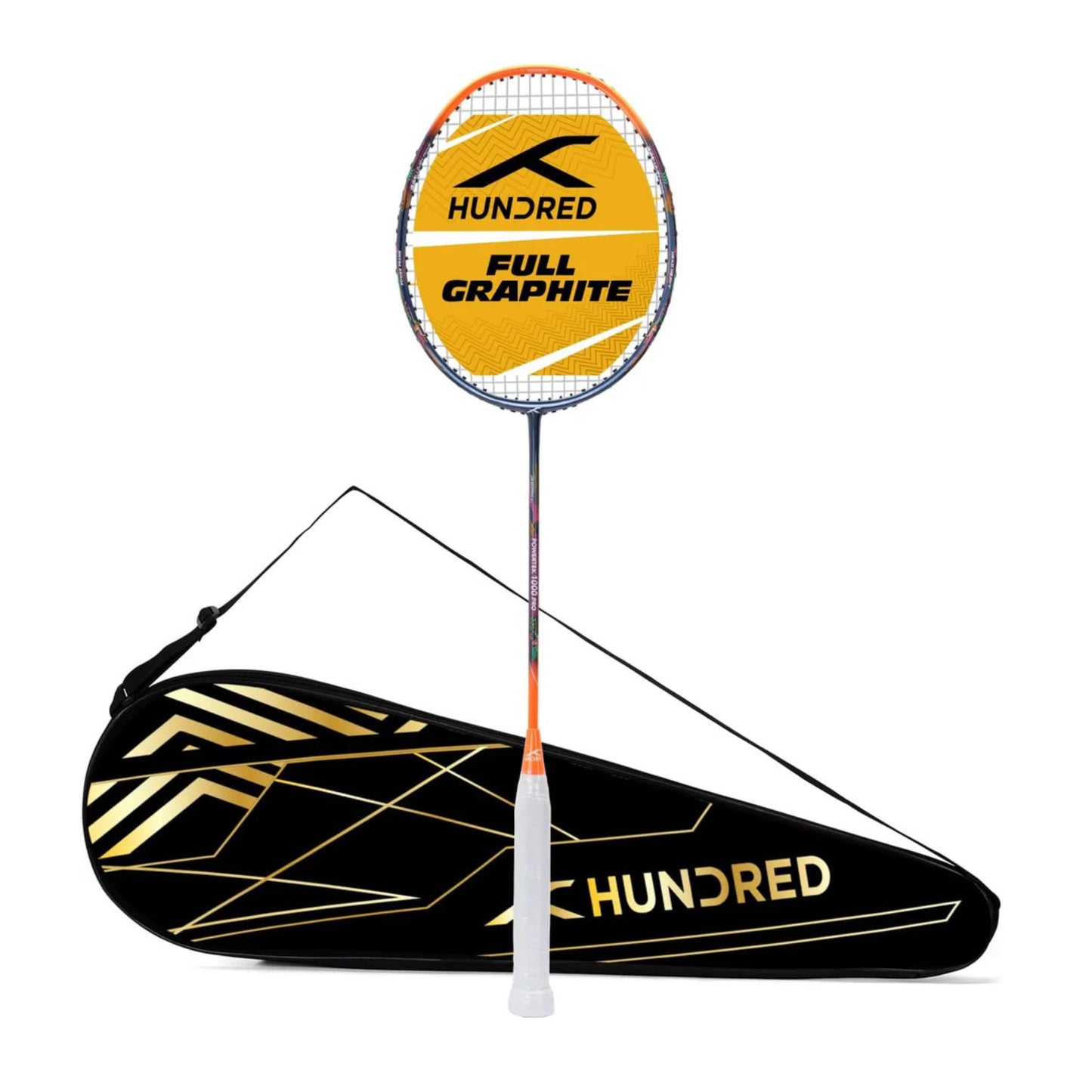 Hundred POWERTEK 1000 PRO-Strung Badminton racquet
