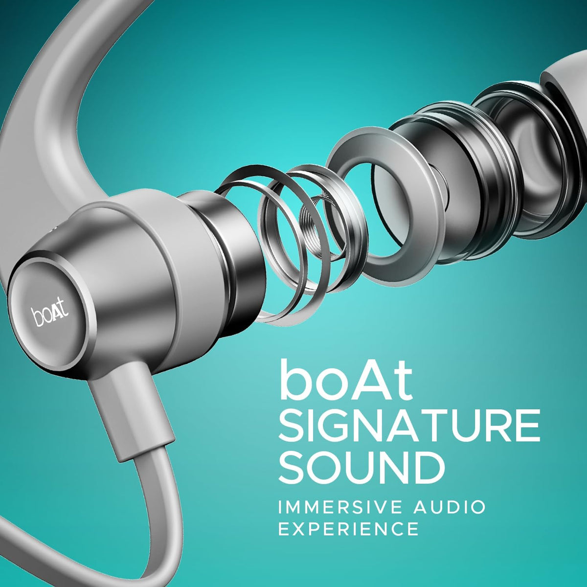 boAt Rockerz 255 Pro+, 60HRS Battery, Fast Charge, IPX7, Dual Pairing, Low Latency, Magnetic Earbuds, in Ear Bluetooth Neckband, Wireless with Mic Earphones (Cosmic Grey)