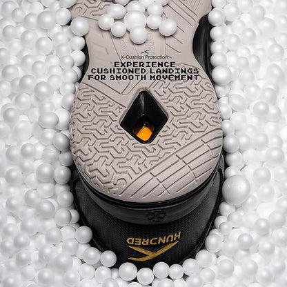 HUNDRED Raze Non-Marking Professional Badminton Shoes for Men | Suitable for Indoor Tennis/Squash/Table Tennis/Basketball & Padel