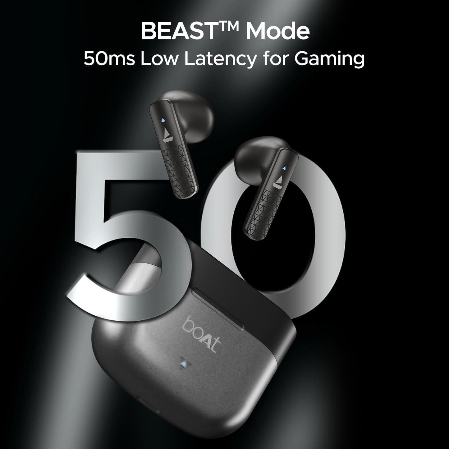 boAt Airdopes 91 Prime, 45HRS Battery, 13 mm Drivers, Metallic Finish, Low Latency,ENx Tech, Fast Charge, v5.3 Bluetooth Earbuds, TWS Ear Buds Wireless Earphones with mic (Sonic Silver)
