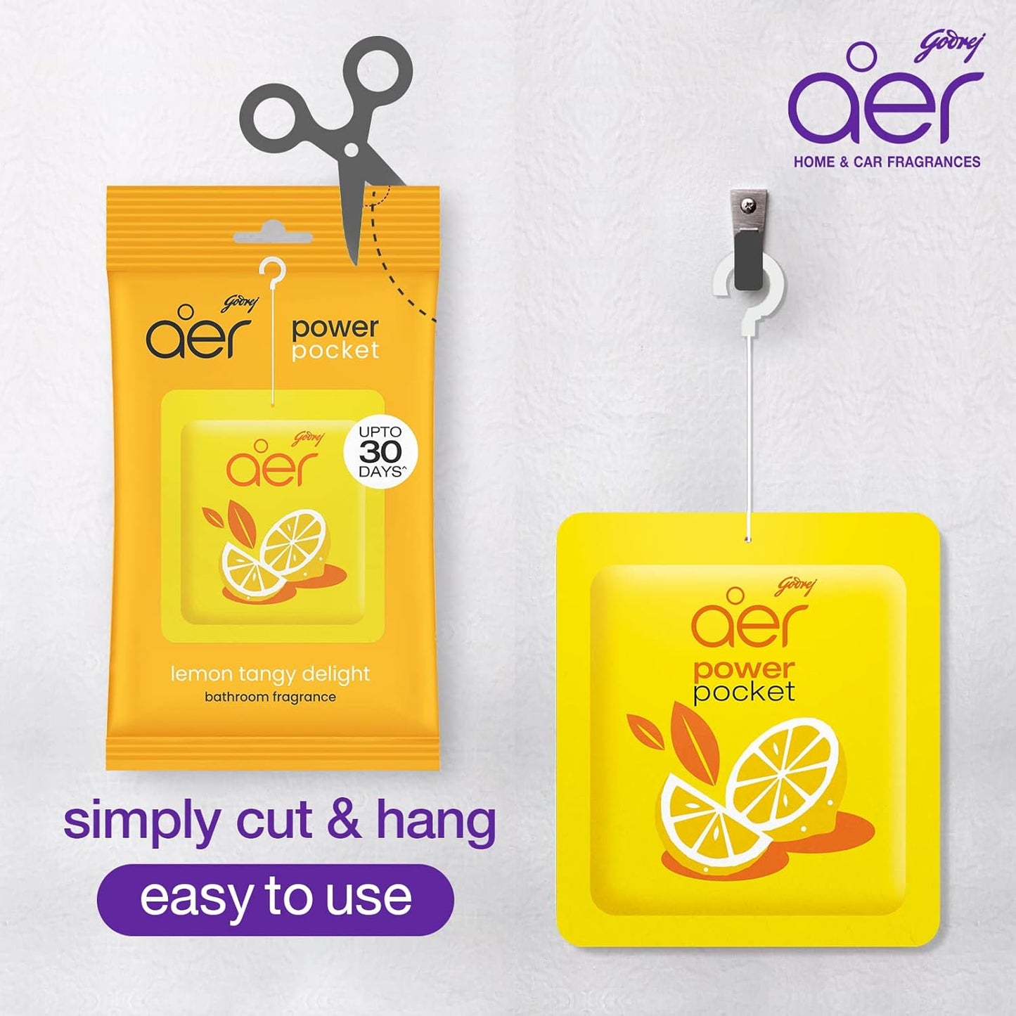 AER Power Pocket Assorted Solid Gel Air Freshener, Pack of 5 | Long-lasting solid gel air fresheners for the entire home; assorted scents variety pack