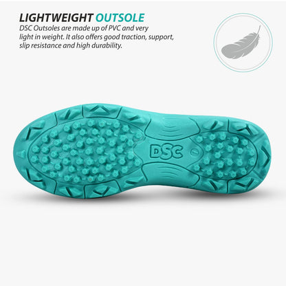 DSC Belter Cricket Shoes, Sea Green