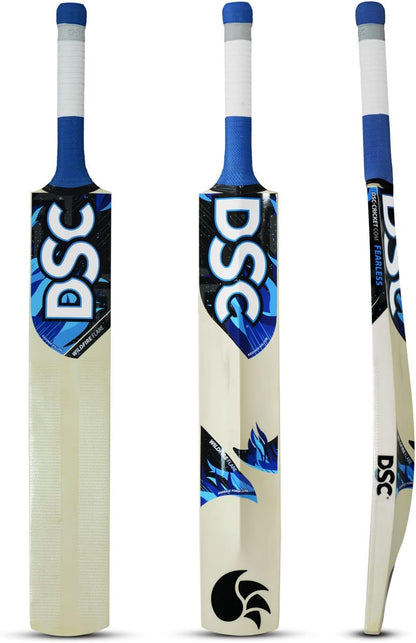 DSC Wildfire Flare Tennis Cricket Bat | Material: Kashmir Willow Ideal for Junior Players Lightweight for Boys and Youth