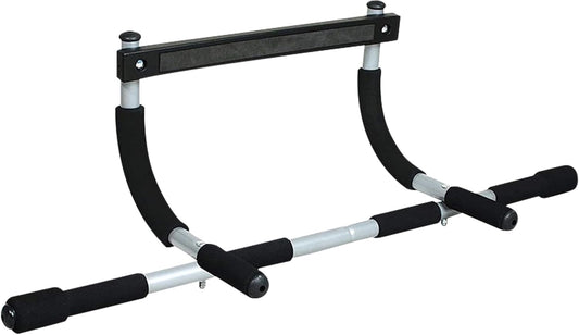 Endless EL1037 Stainless Steel Curved Pull Up Bar for Home Wall | Material : Stainless Steel | For Strengthening Exercises at Home or Gym with Anti-Skid Cushion Grip | For Adult, Men and Women