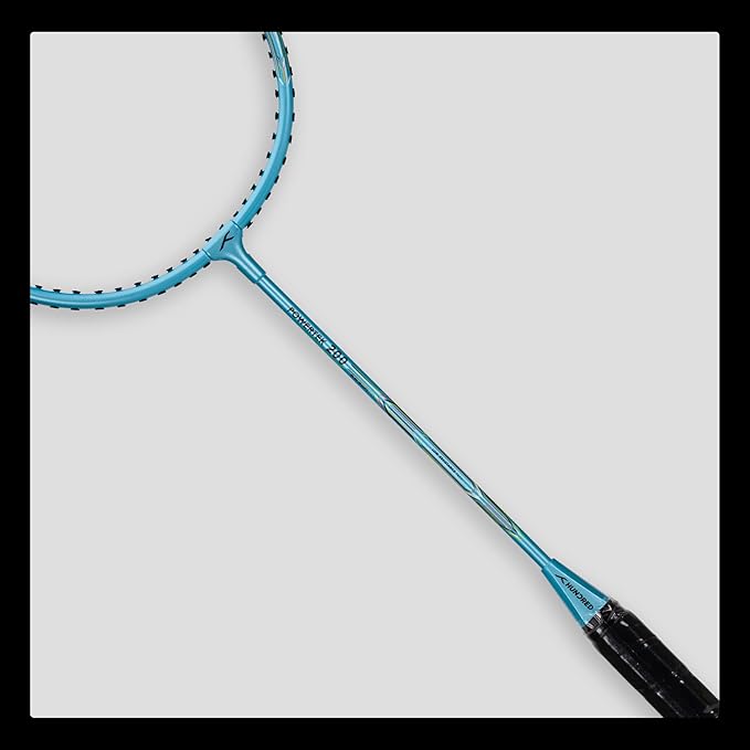 HUNDRED Powertek 200 PRO Badminton Racquet with Head Cover  | Strung | Material:Aluminium|For Intermediate Players|Weight:95 grams|Maximum String Tension- 18-20lbs