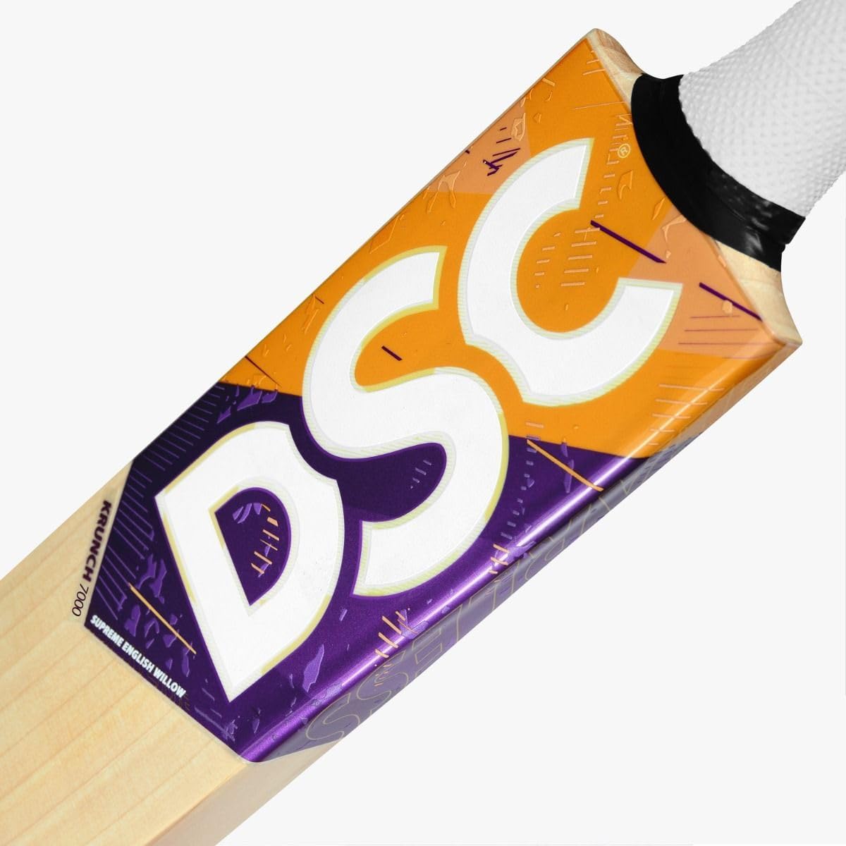 DSC KRUNCH 440 Kashmir Willow Junior Cricket Bats | Color: Beige | Size: 2 | Material: KW Wood | Massive Edges | Exquisite Balance | Pronounced Bow | Cushioned Grip