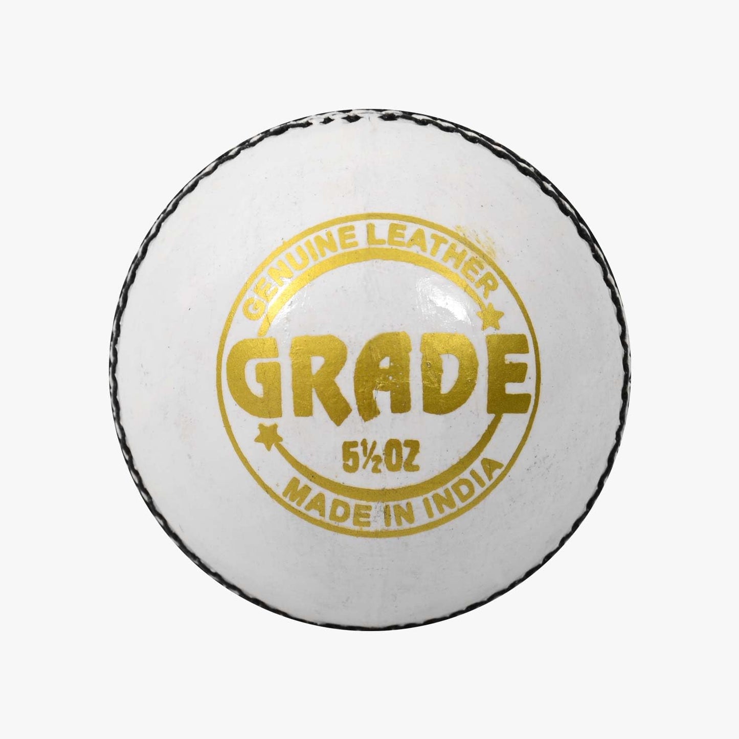 DSC 1500307 Leather Cricket Ball, Size Club (White)