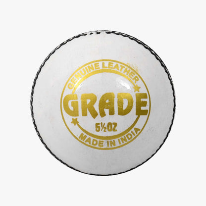 DSC 1500307 Leather Cricket Ball, Size Club (White)