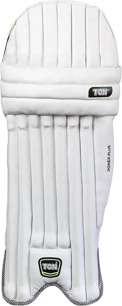 Ton Power Plus Light Weight Cricket Batting Pads ( White, Youth/LH)