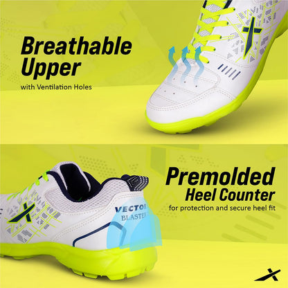 Vector X Blaster-Cricket Shoes for Men's |Walking | Casual | for Men and Adult | Lace-up