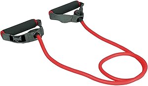 Ab. Light Resistance Level Toning Tube of 10LB with Foam Handles | Material : Natural Rubber | For Exercise & Stretching | Home & Gym Resistance Band for Men & Women
