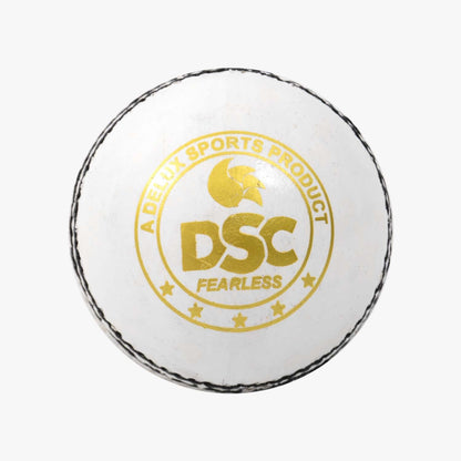 DSC 1500307 Leather Cricket Ball, Size Club (White)