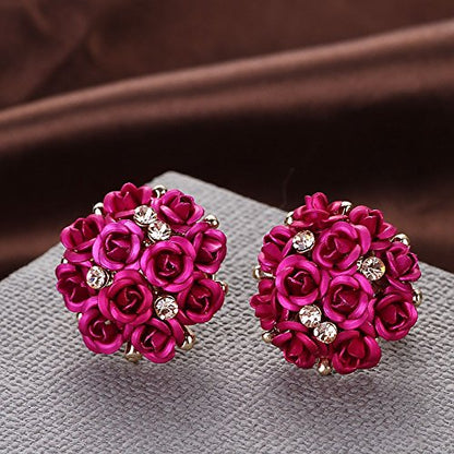 Youbella Stylish Party Wear Jewellery Gold Plated Studs Earrings For Women