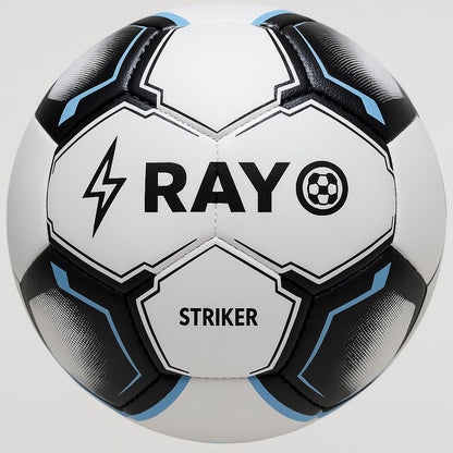 Rayo Striker 32 Panel Machine Stitched Football of Size 5 | Material: TPU | Multicoloured | for Training in Clubs, Leagues and Academies Level Professional Matches