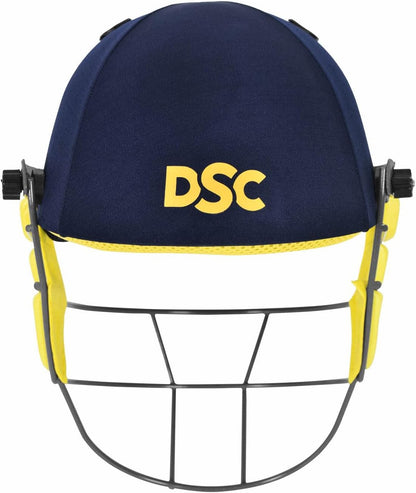 DSC BOUNCER Cricket Helmet for Men & Boys (Adjustable Steel Grill | Color: Blue | Light Weight |Size:Small