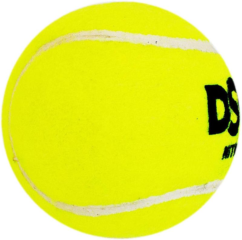 DSC Nitro Light Tennis Ball | Material: Rubber | Greater Durability | Stitching Rubber Moulded | Ideal for Indoor Play and Beginners