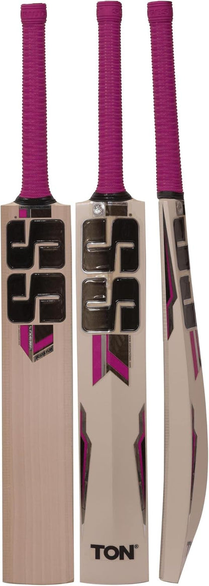 SS Power Play Cricket Bat For Mens and Boys | Material: English Willow | Lightweight | Free Cover | Ready to play | For Professional Player | Ideal For Leather Ball