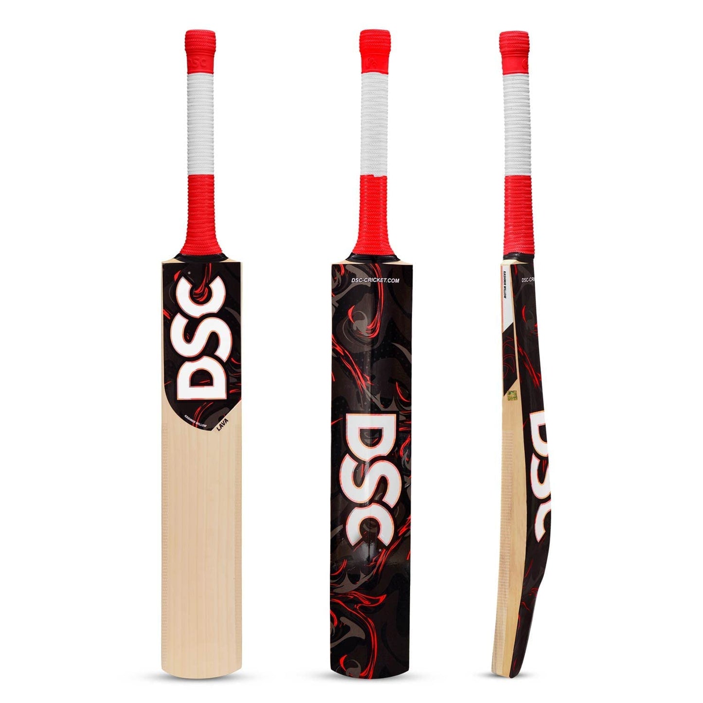 DSC Lava Kashmir Willow Short Handle Cricket Bat, Size - 5