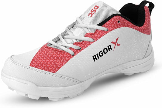DSC Rigor X Cricket Shoes for Boys and Mens, Lightweight and Breathable Mesh