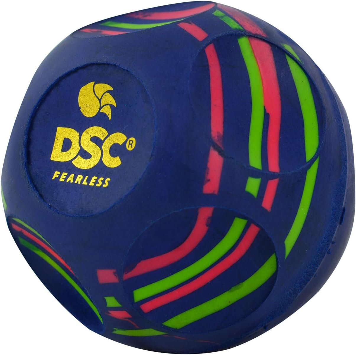 DSC Reflex Multireaction Cricket Ball | Color: Blue | Size: One | Material : High Density Rubber | Training Ball | Peripheral Vision | Fine Designed to Achieve Swing